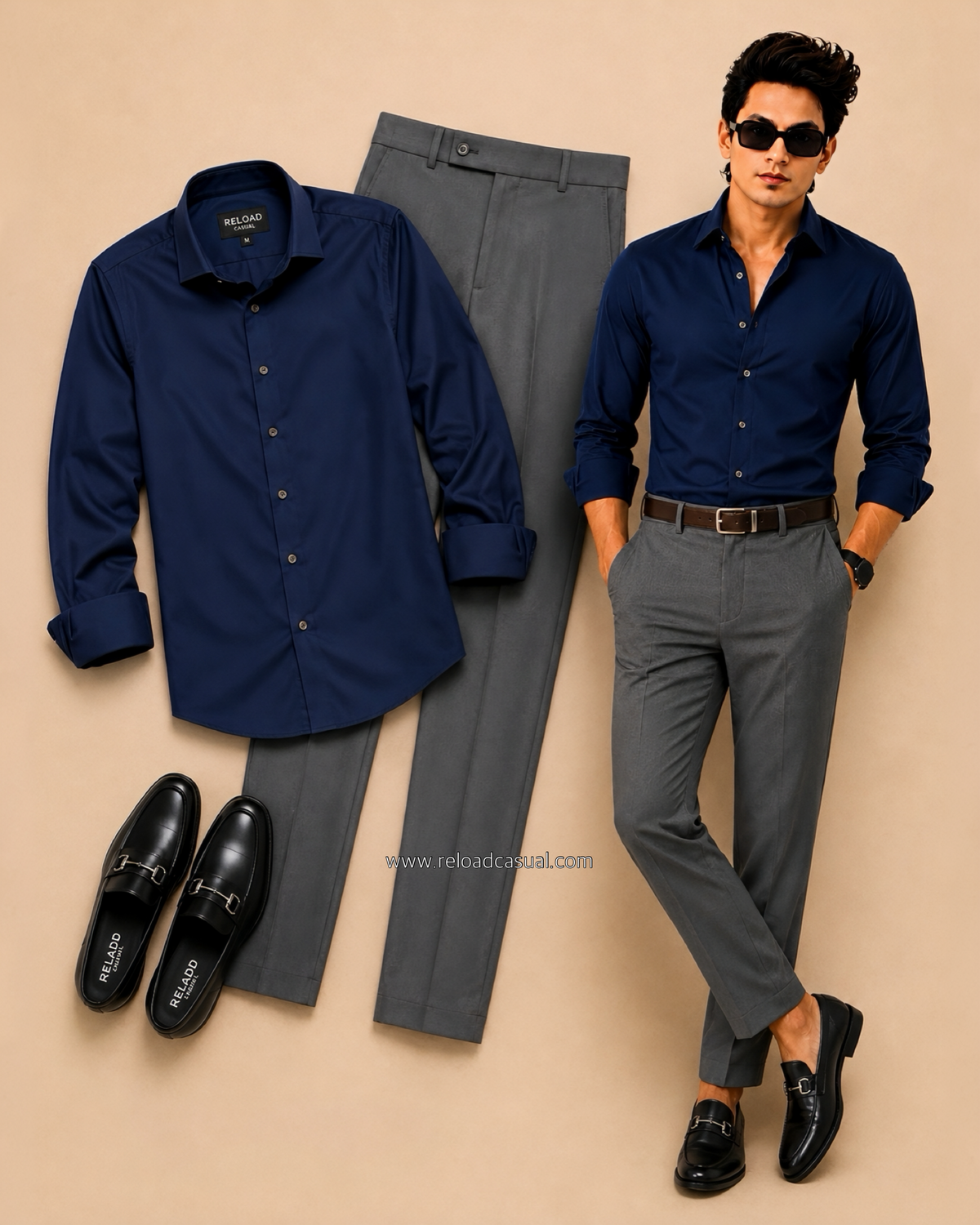 Prime Plain Men’s Shirt + Men’s Waist Adjustable Pants