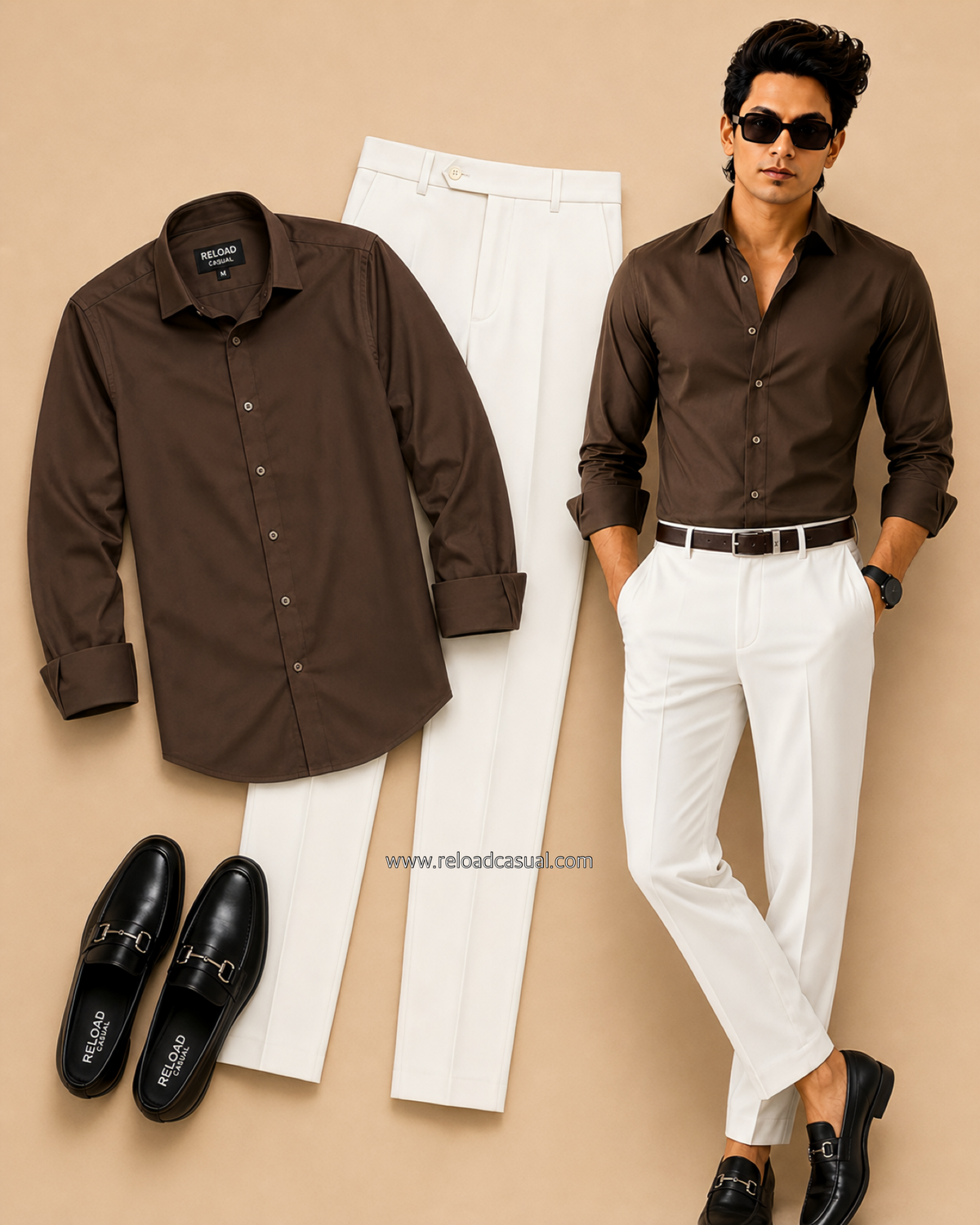 Prime Plain Men’s Shirt + Men’s Waist Adjustable Pants