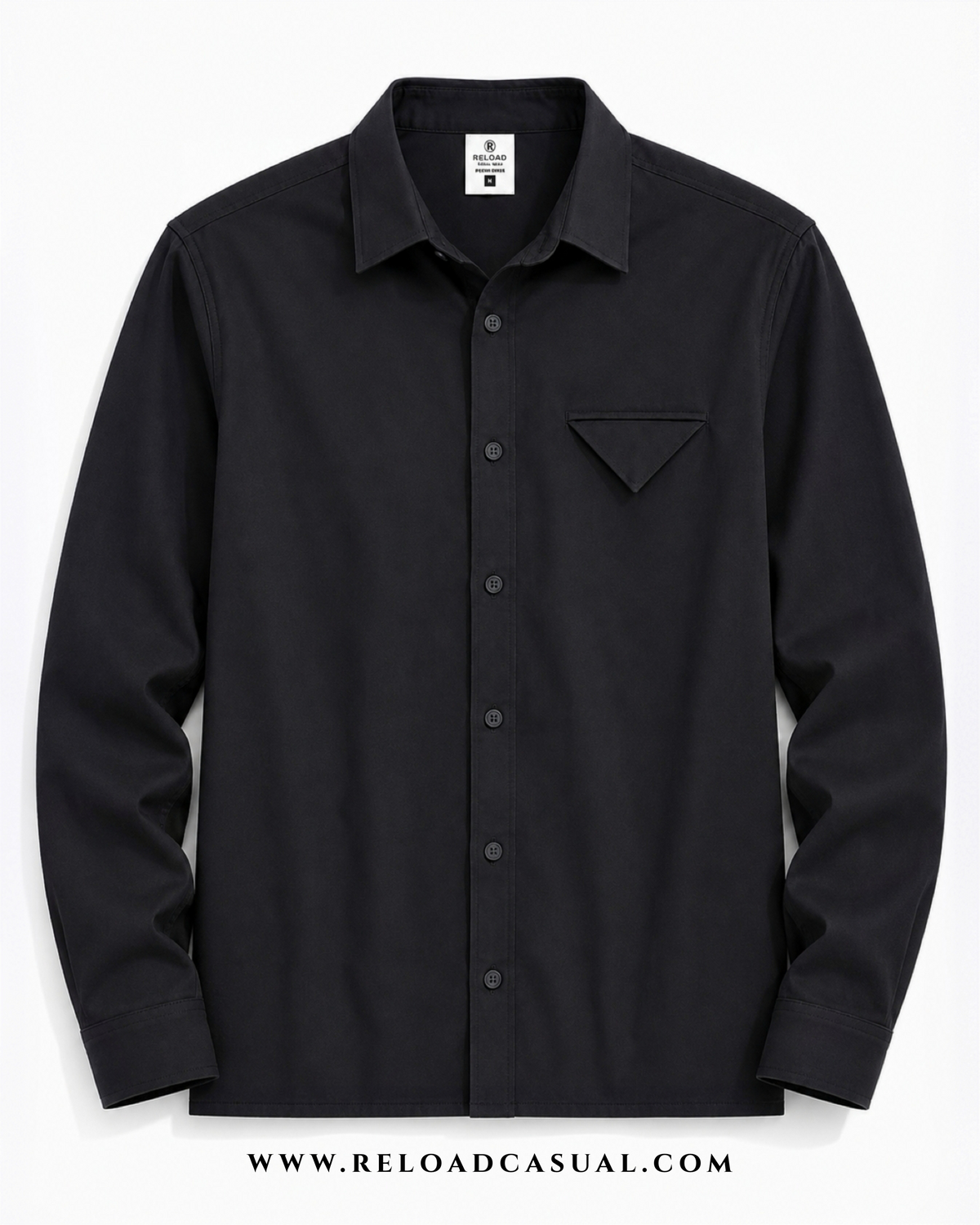Single Flap Pocket Boxy Fit Shirt