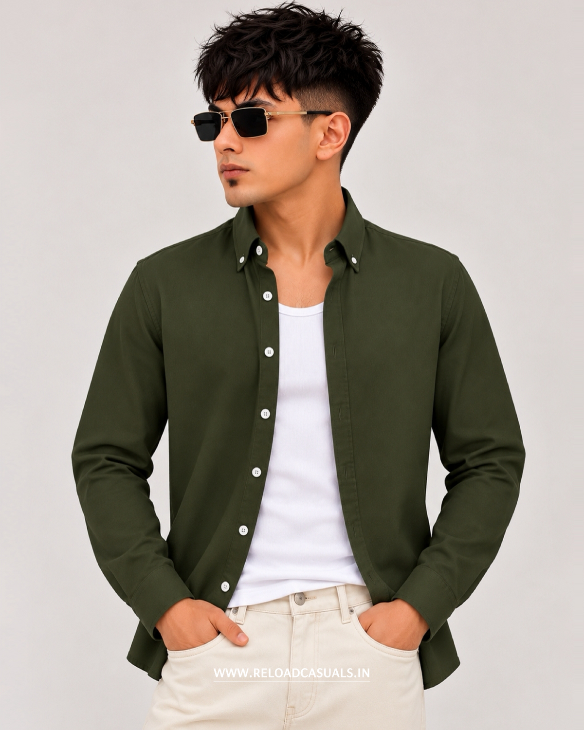 Everyday Comfort Plain Cotton Shirt