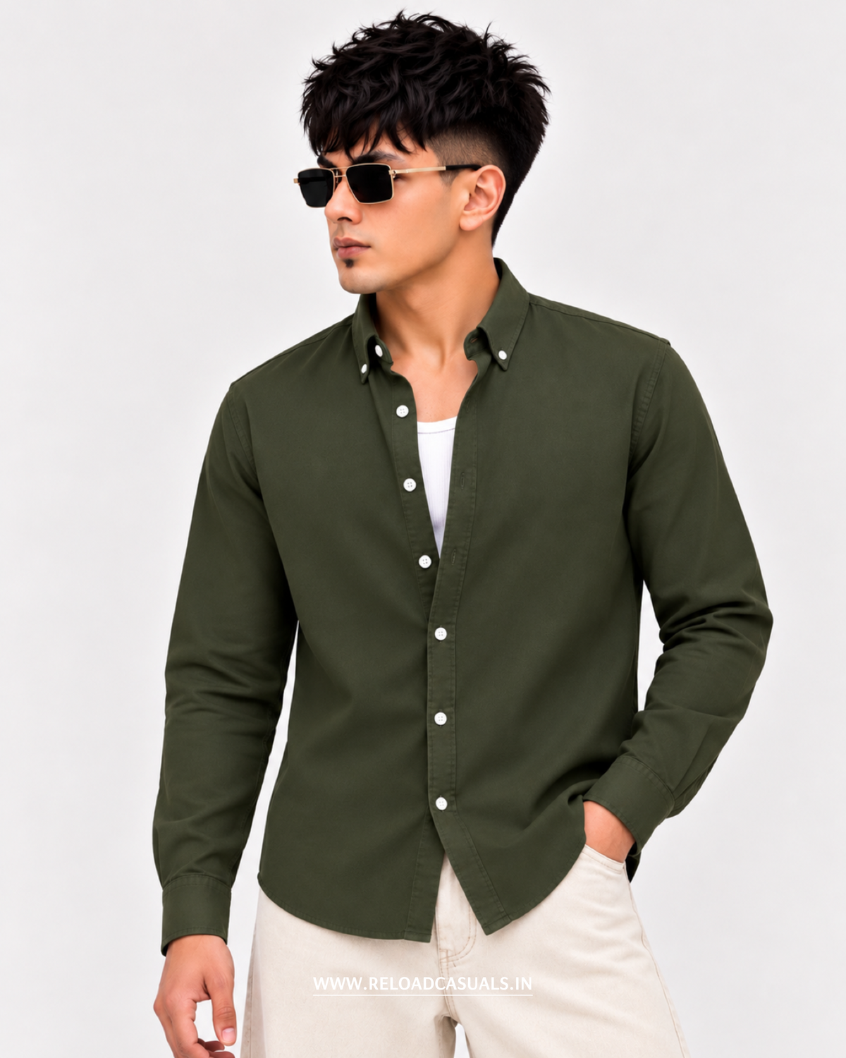 Everyday Comfort Plain Cotton Shirt