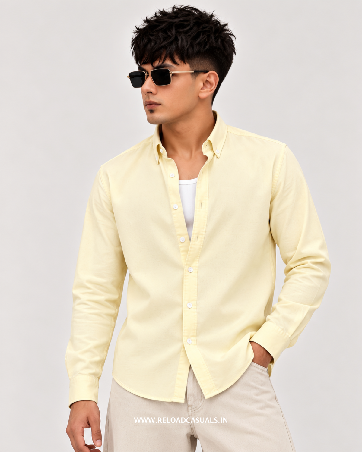 Everyday Comfort Plain Cotton Shirt