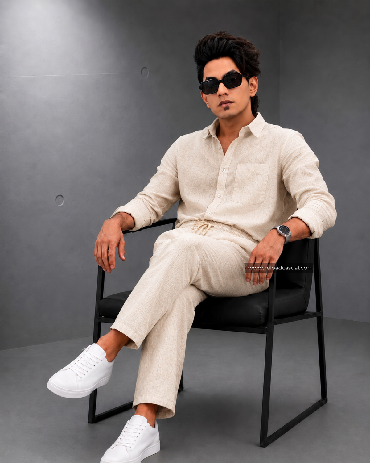 Relaxed Fit Summer Linen Tracksuit
