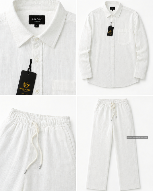 Relaxed Fit Summer Linen Tracksuit