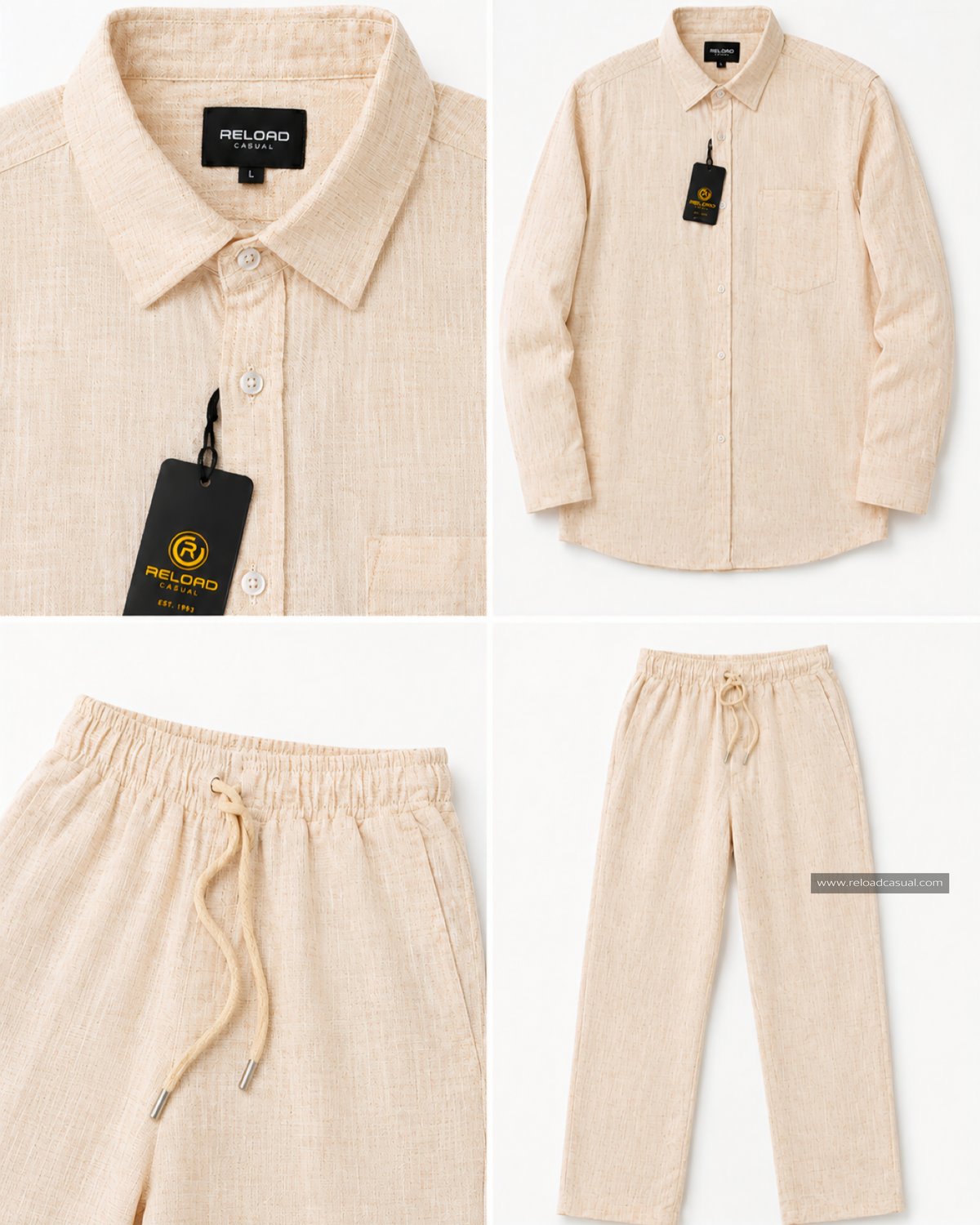 Relaxed Fit Summer Linen Tracksuit