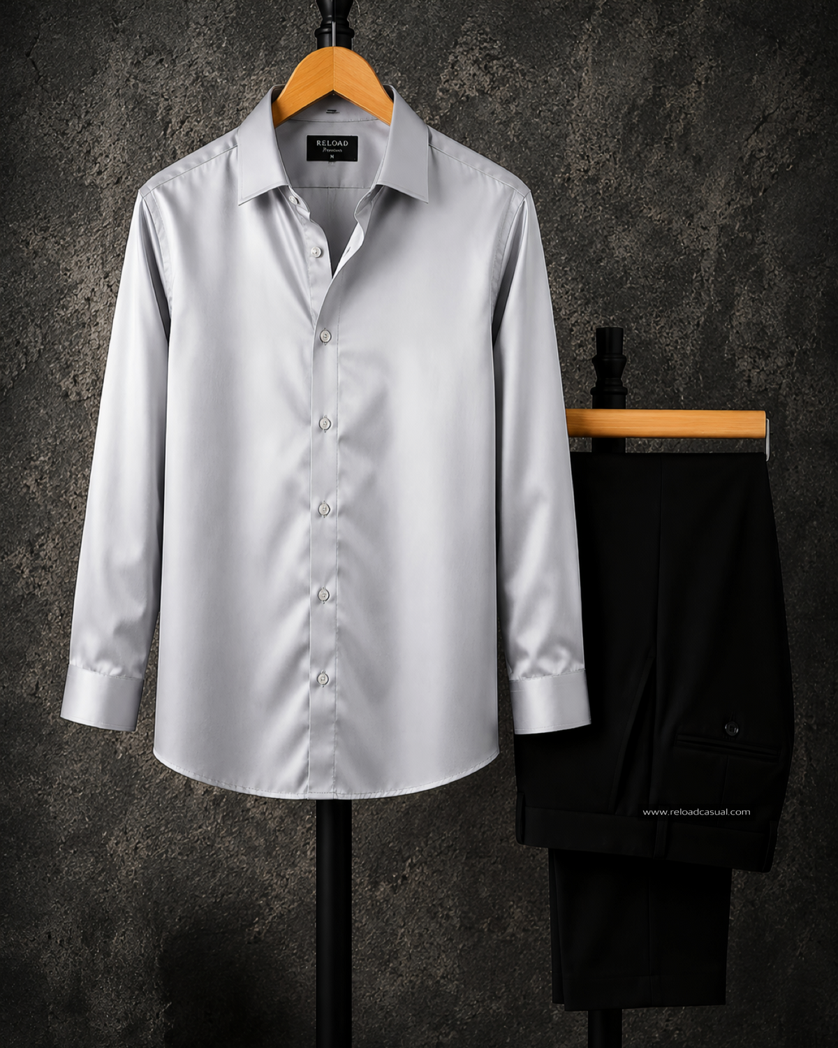 Premium Satin Shirt & Adjustable Pant Combo