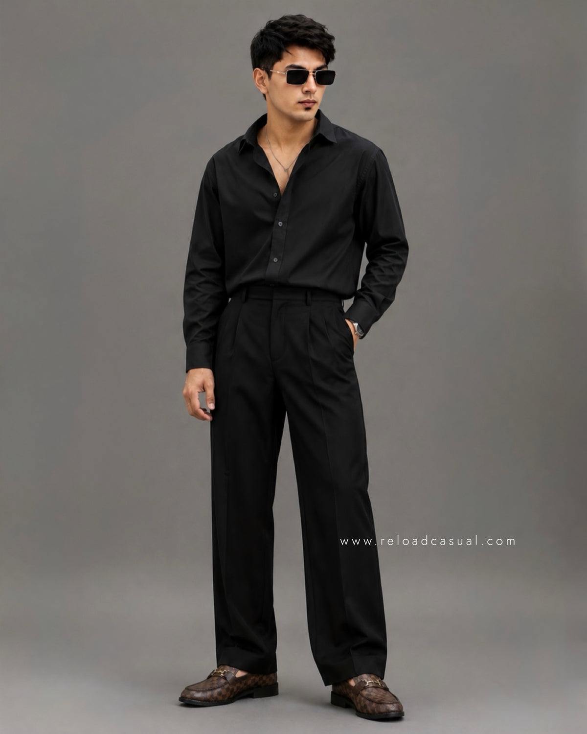 Men's Premium Boxy Fit Plain Shirt