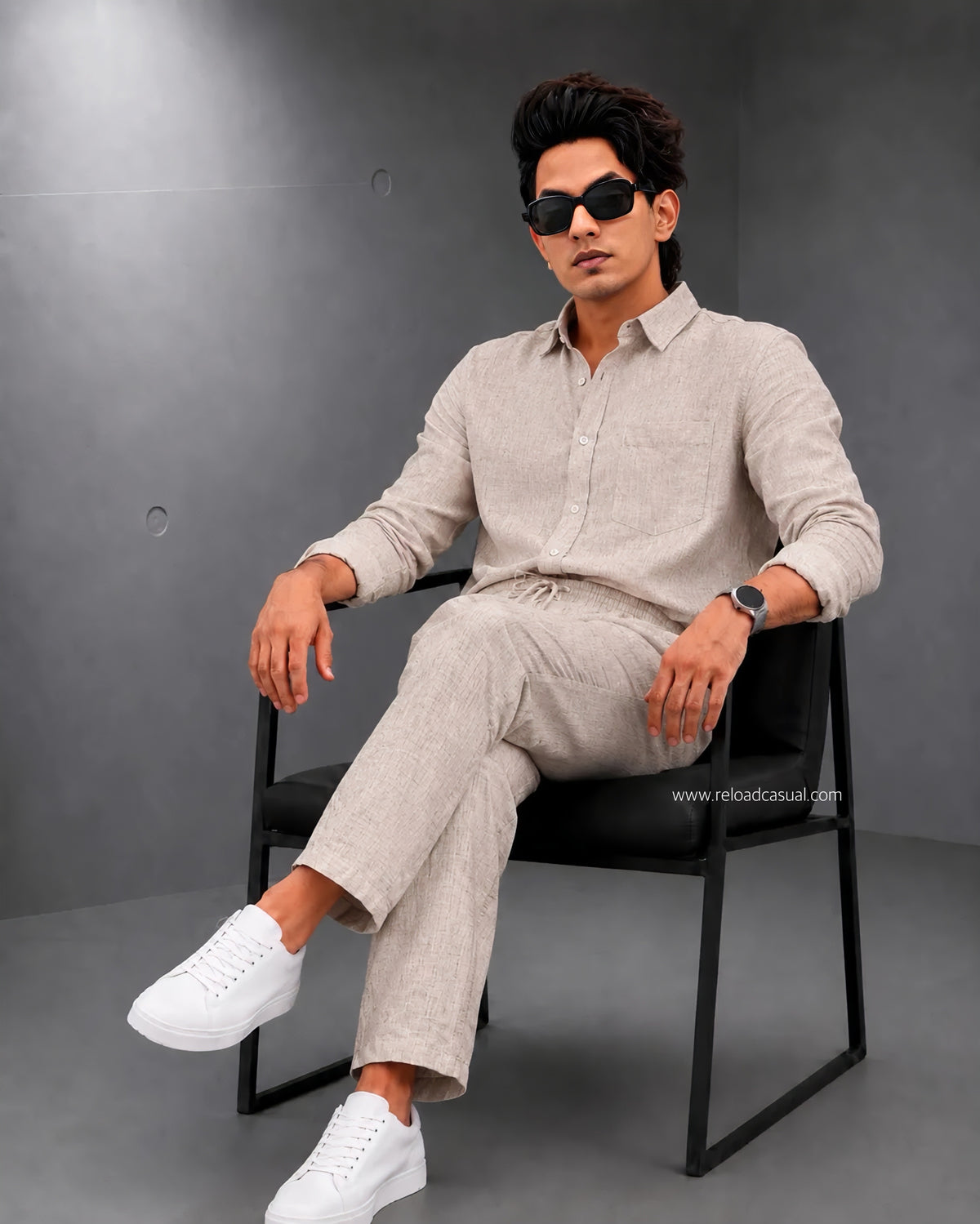 Relaxed Fit Summer Linen Tracksuit