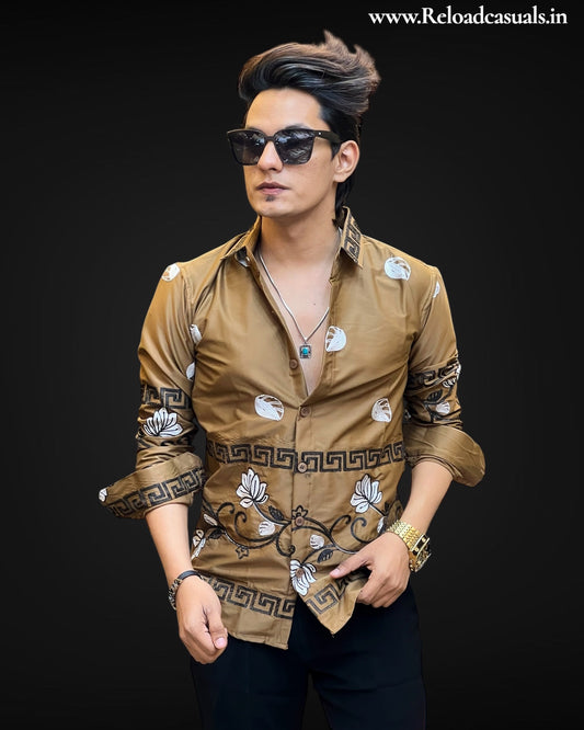 Opulence Crest Ornate Embroidered Shirt