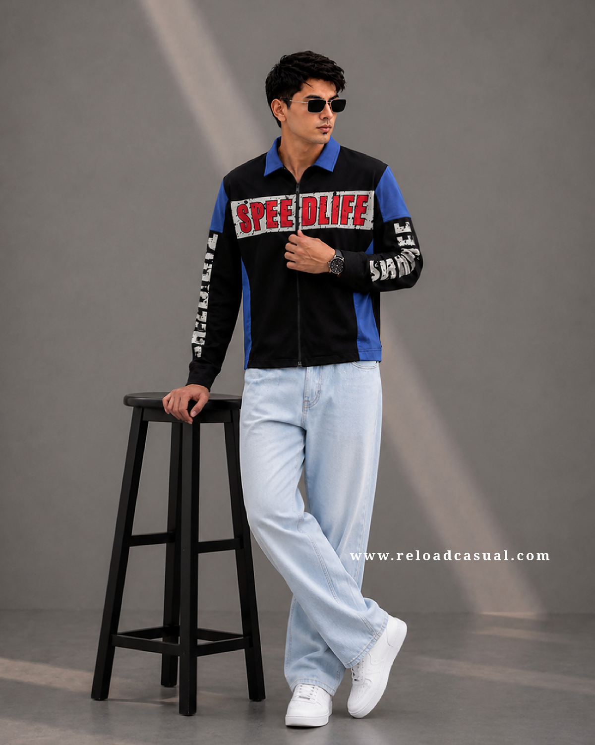 Speed Life Zipper Boxy Fit Shirt