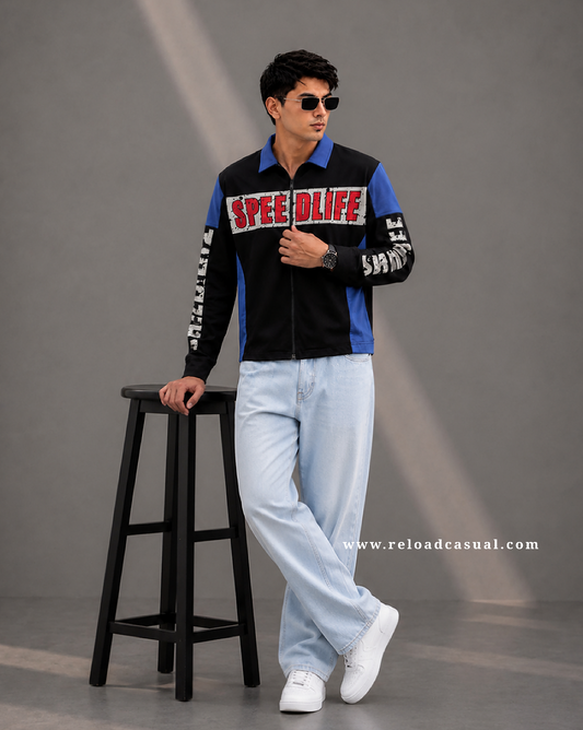 Speed Life Zipper Boxy Fit Shirt