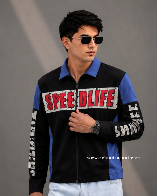 Speed Life Zipper Boxy Fit Shirt