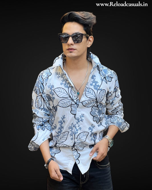 Ethereal Leaf Designer Shirt