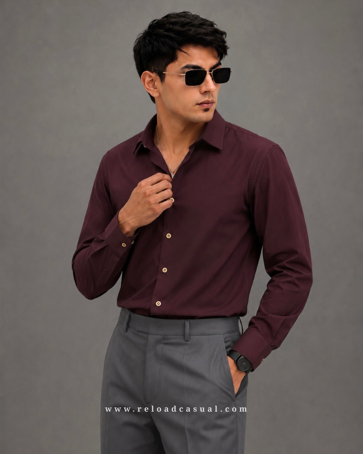 Premium Plain Slim Fit Shirt