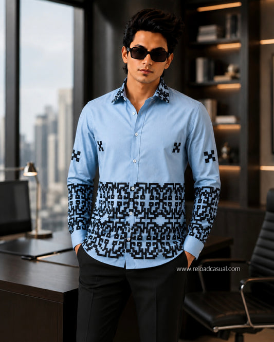 Regal Thread Maze Linen Shirt
