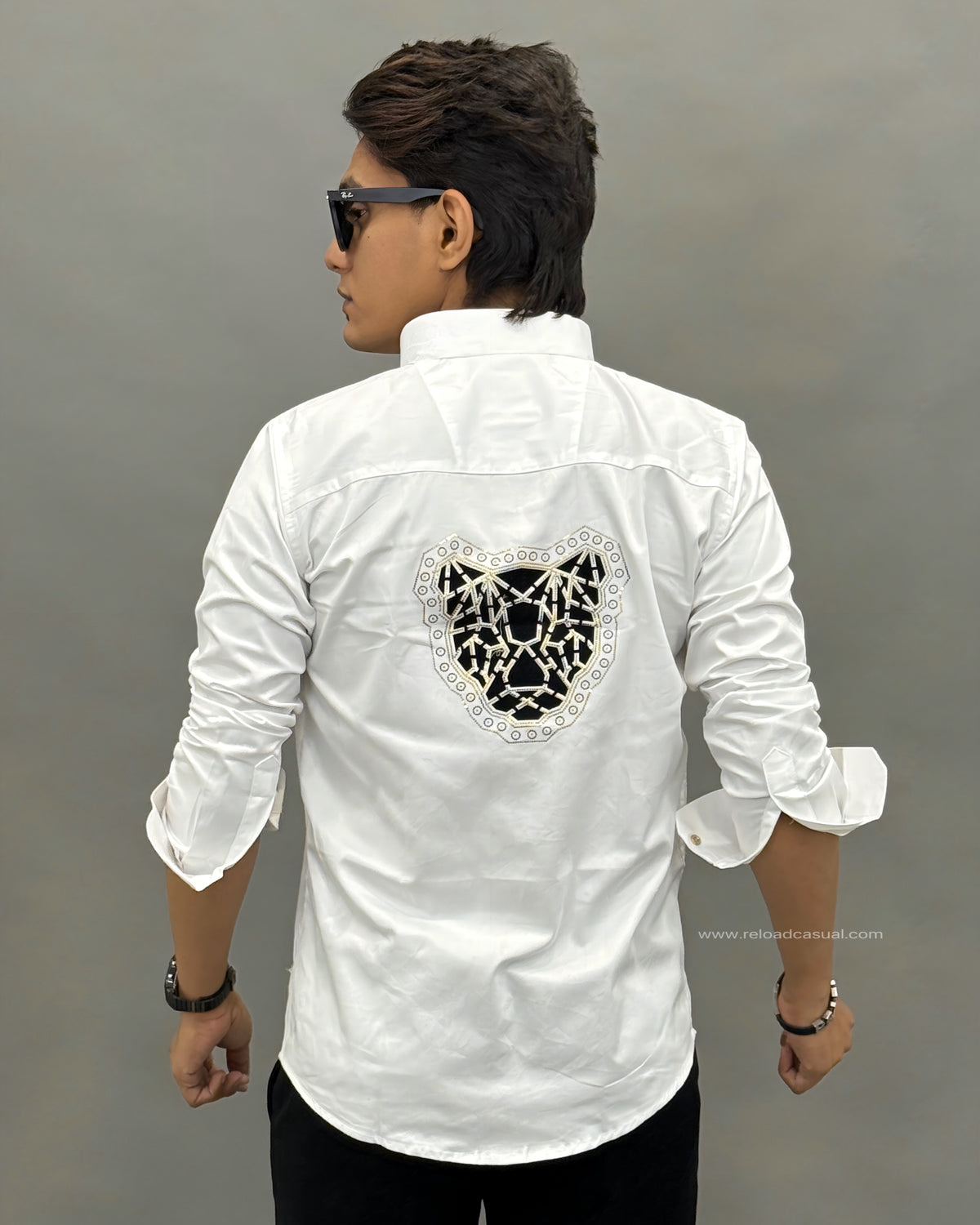 Panthar Crystal Conture Shirt