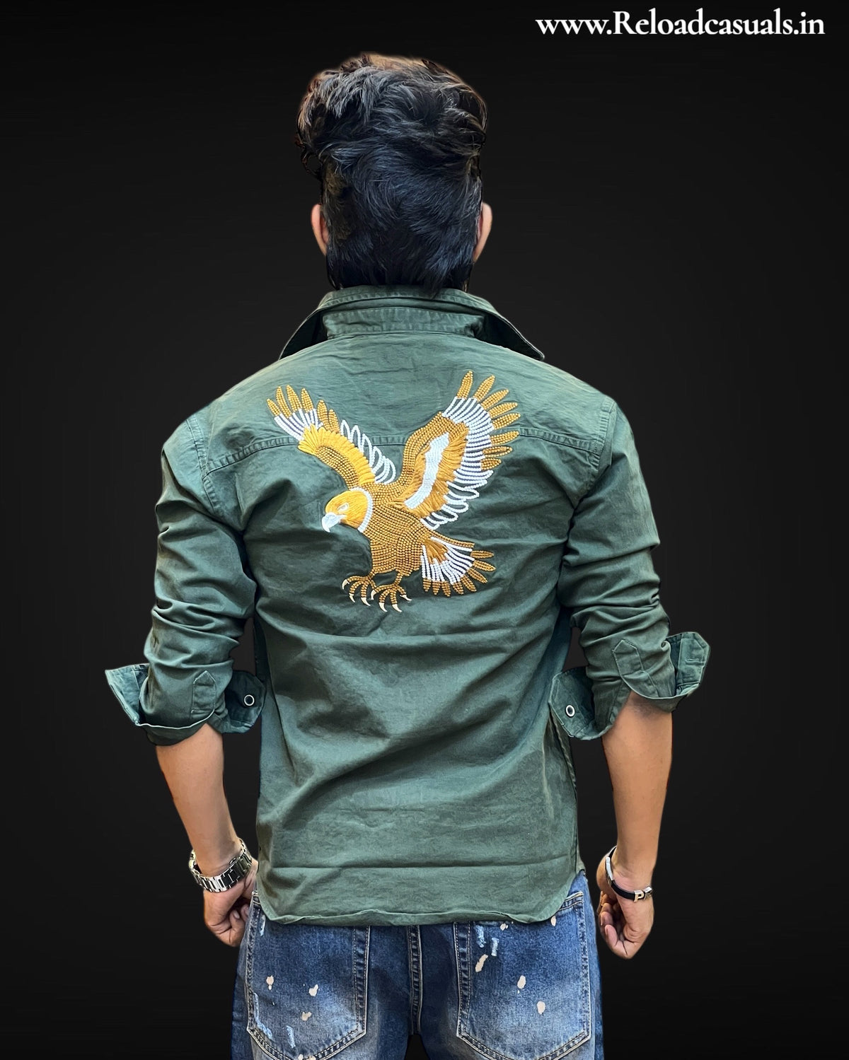 Eagle Crest Military-Inspired Shirt