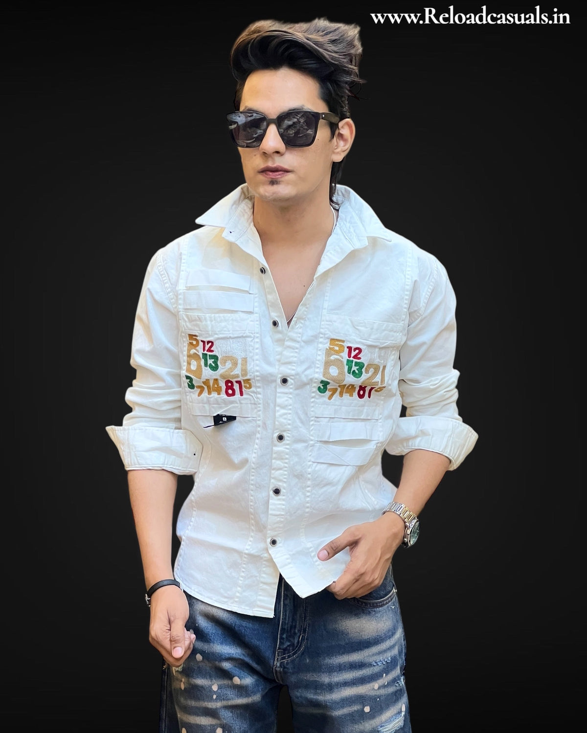 Eagle Crest Military-Inspired Shirt