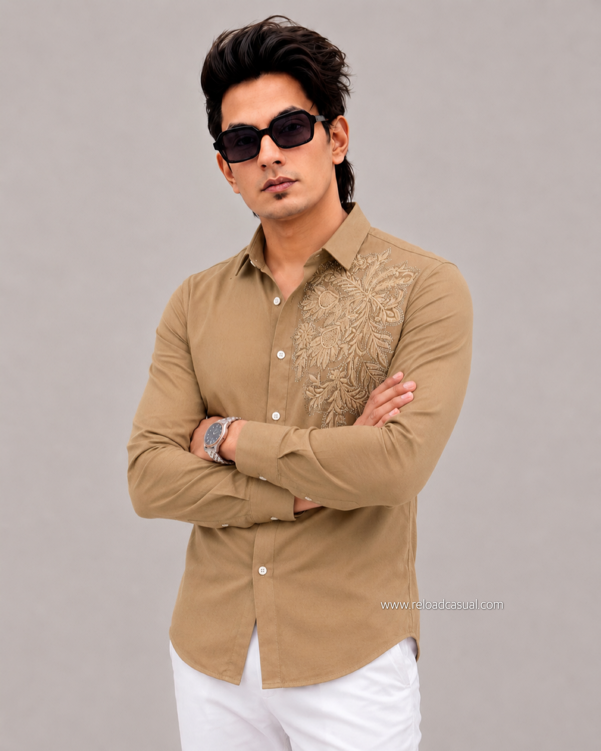 Flower Embroidery Edition Shirt