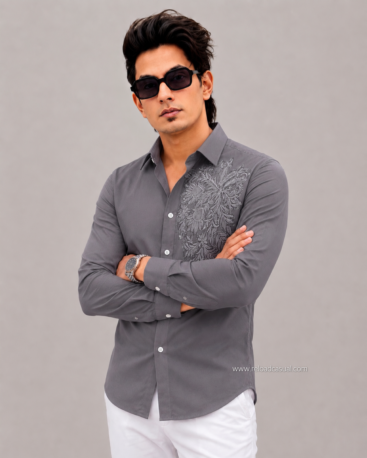 Flower Embroidery Edition Shirt