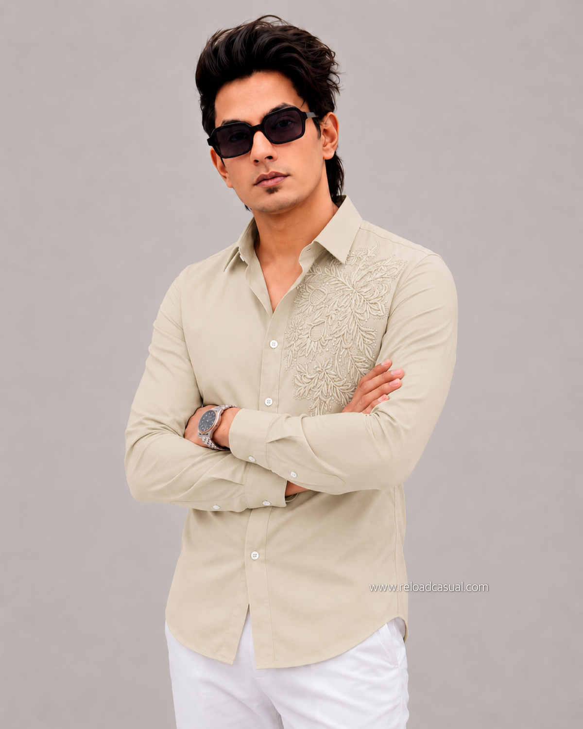Flower Embroidery Edition Shirt