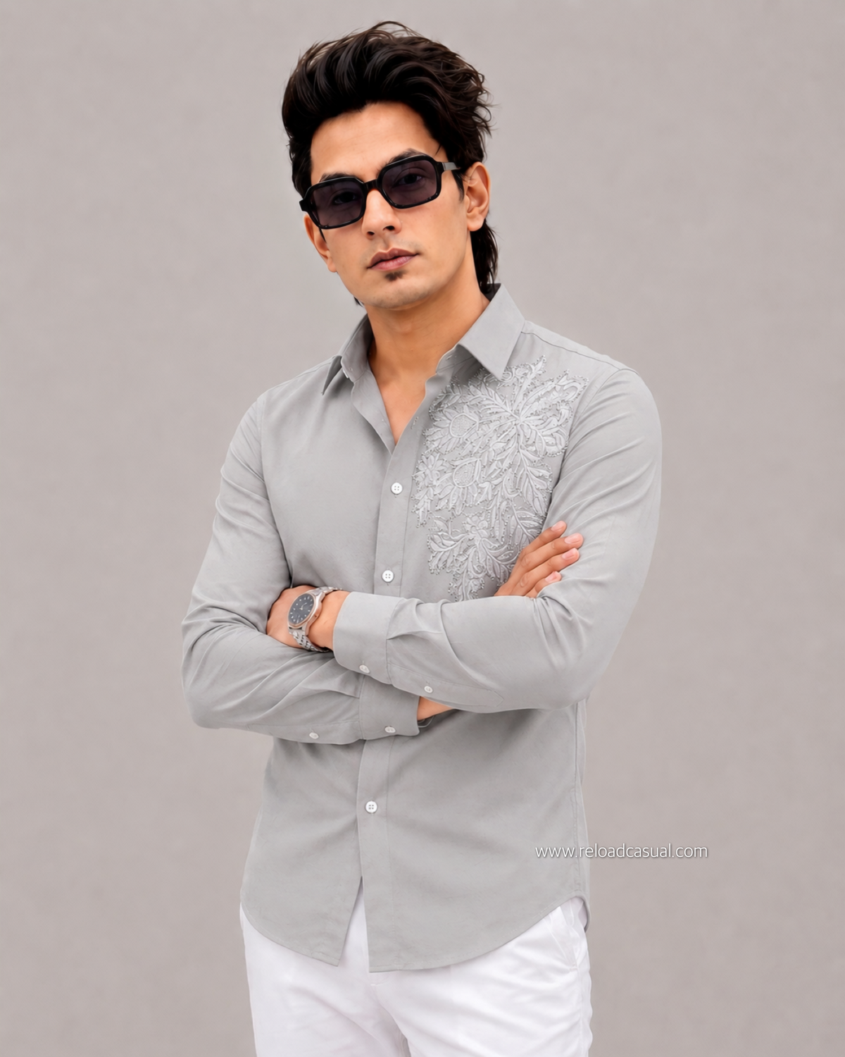 Flower Embroidery Edition Shirt