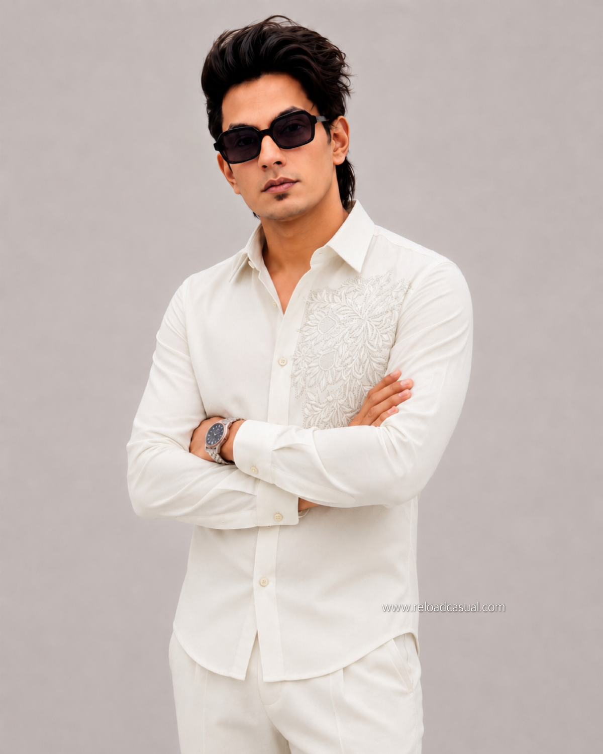 Flower Embroidery Edition Shirt