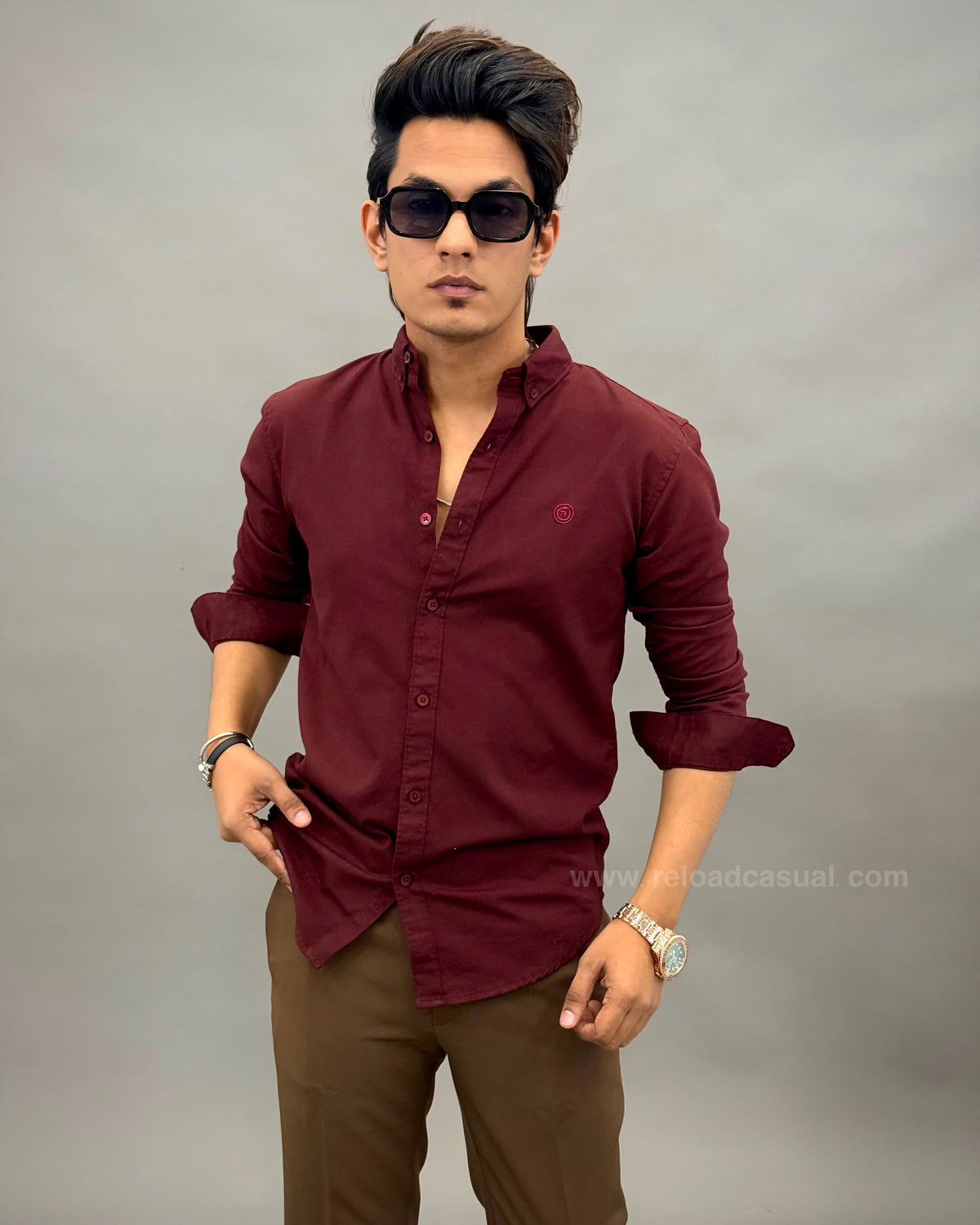 Reload Casual Slim Fit Oxford Shirt