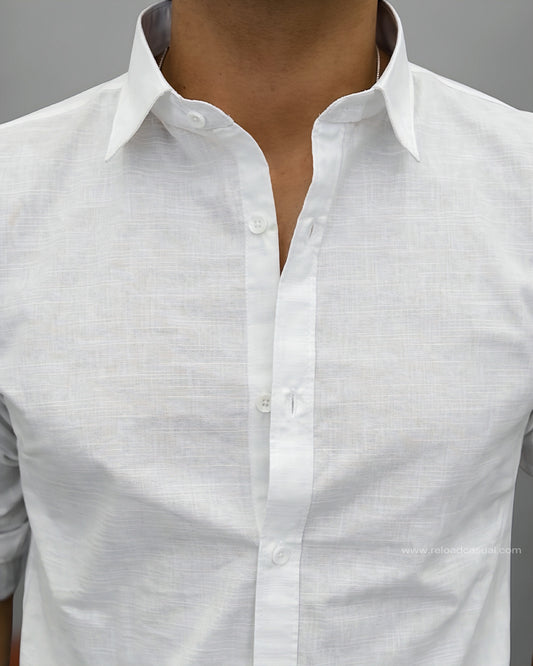 Plain Regular-Fit Linen Shirt