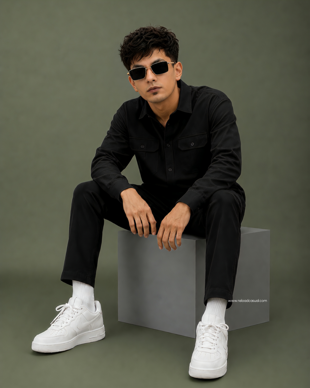 Soft Touch Linen Tracksuit With Flap Pocket