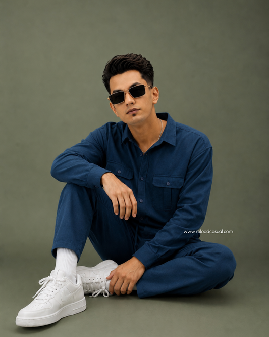 Soft Touch Linen Tracksuit With Flap Pocket
