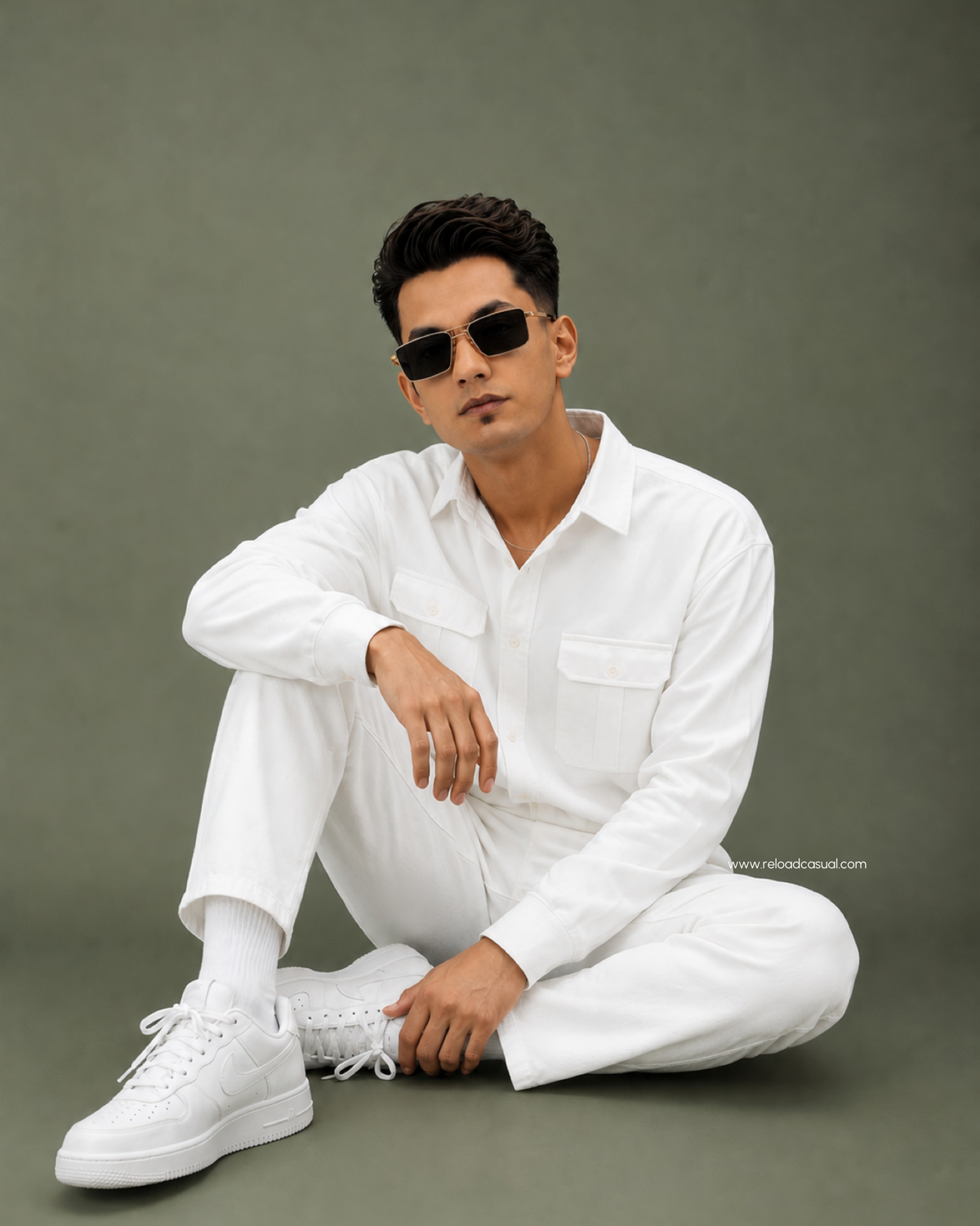Soft Touch Linen Tracksuit With Flap Pocket