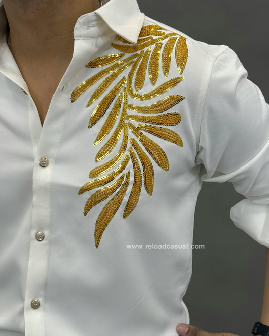 Leaf Gold Design Shirt