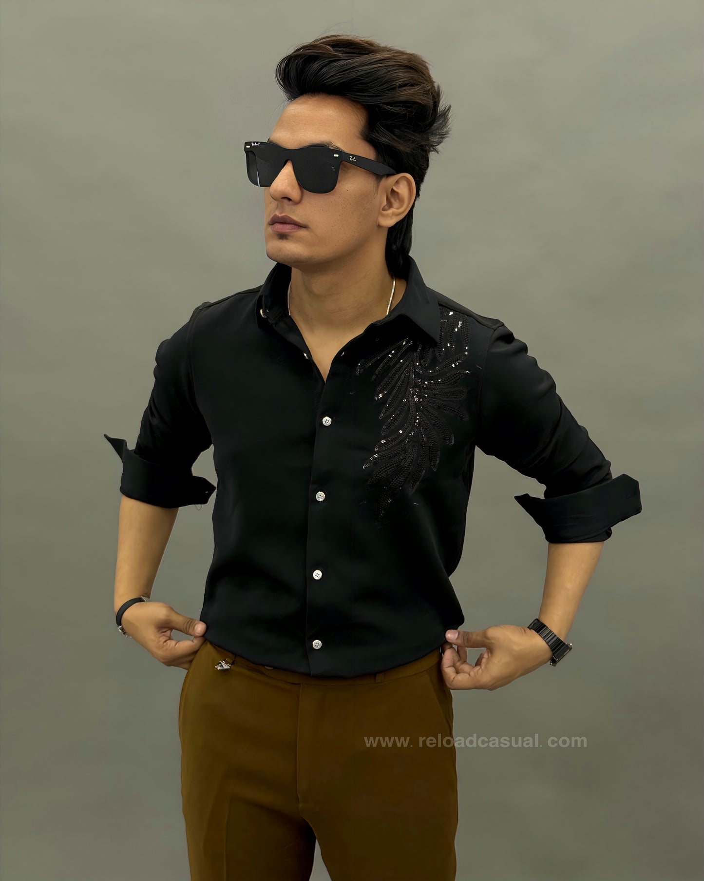 Leaf Gold Design Shirt