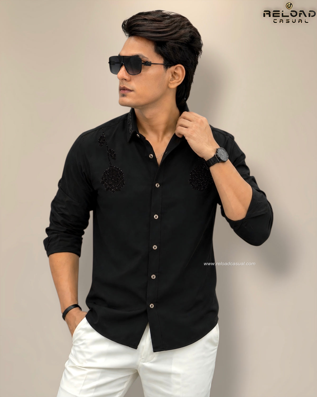 Double Rose Lachka Flock Diamond Shirt