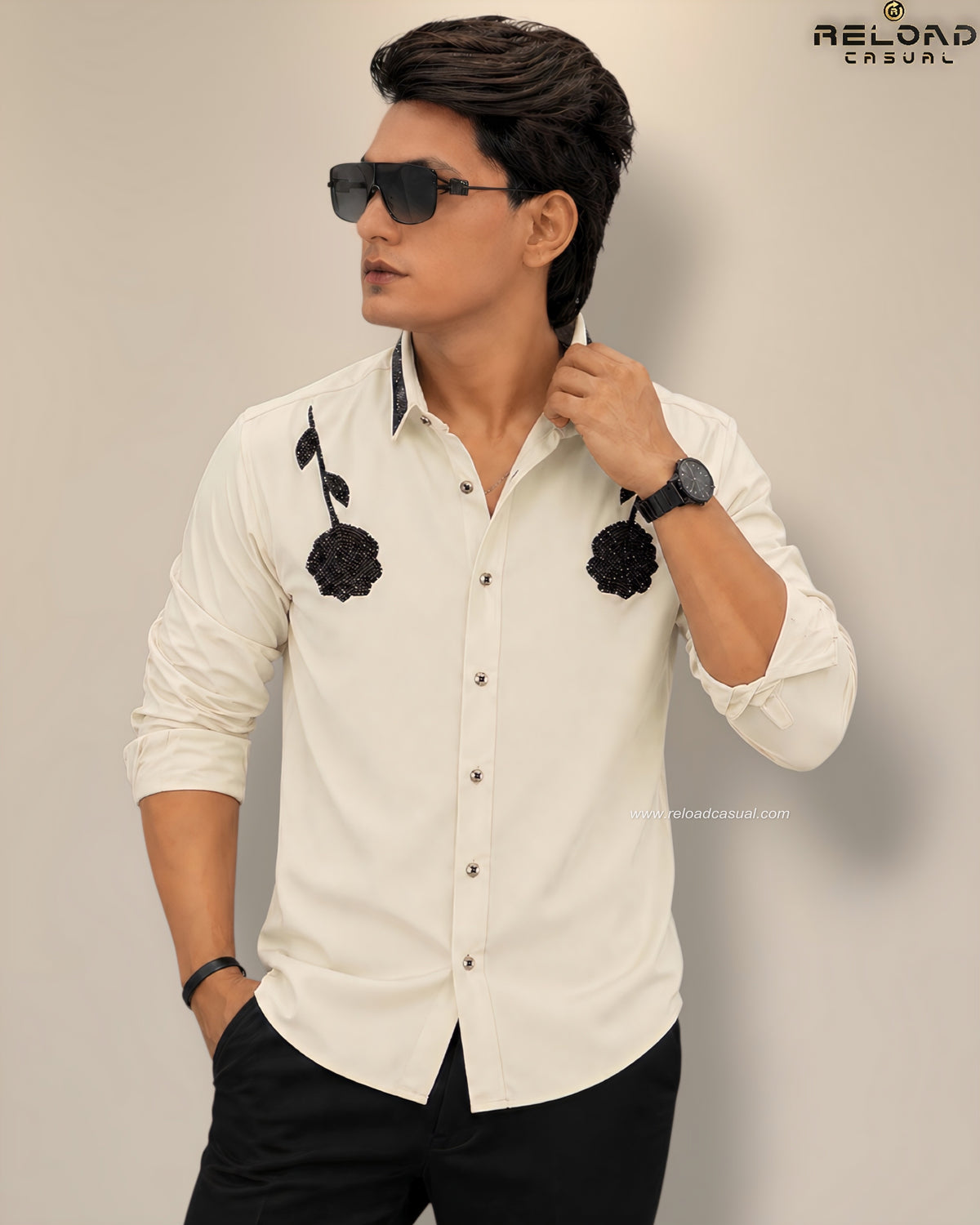 Double Rose Lachka Flock Diamond Shirt