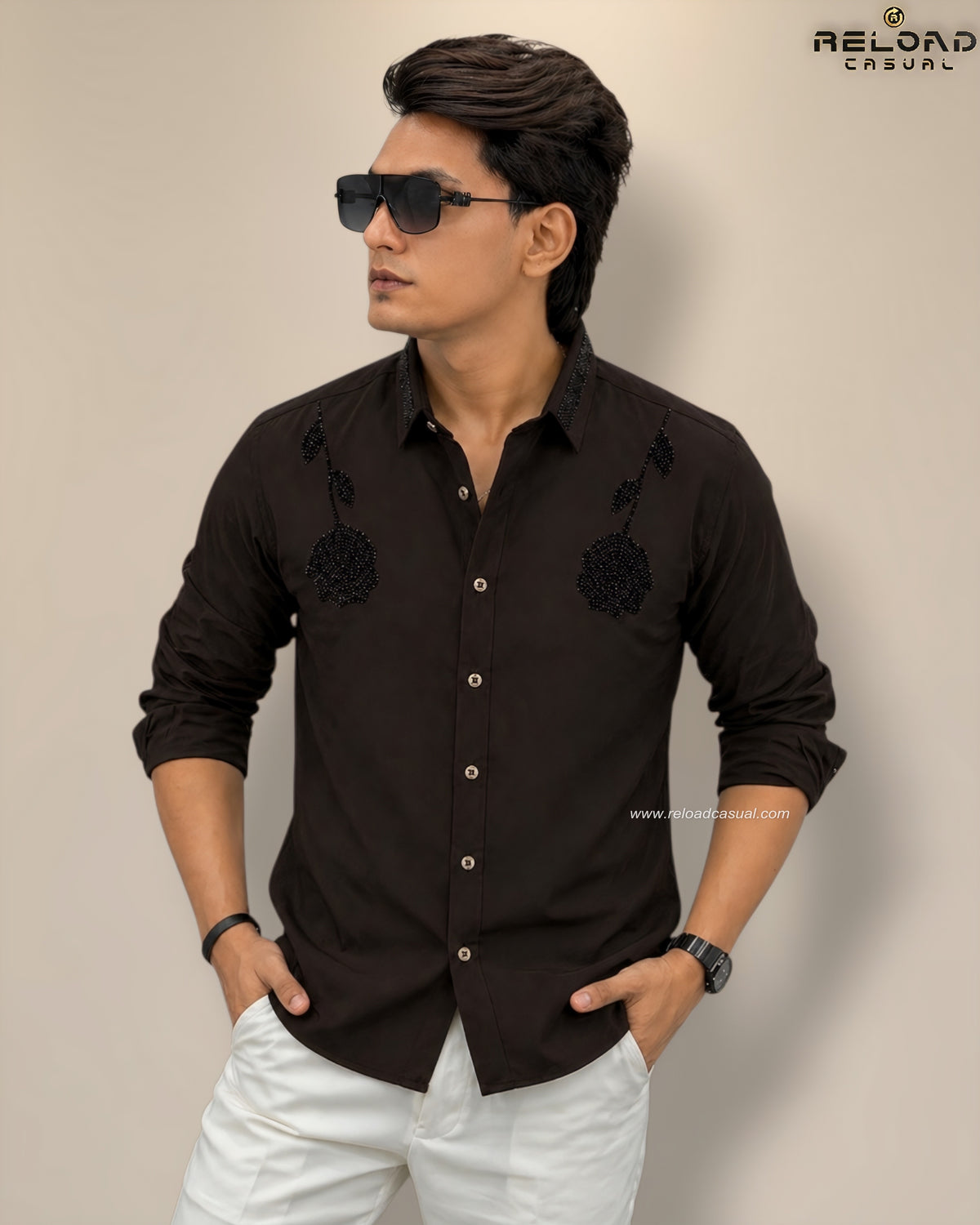 Double Rose Lachka Flock Diamond Shirt