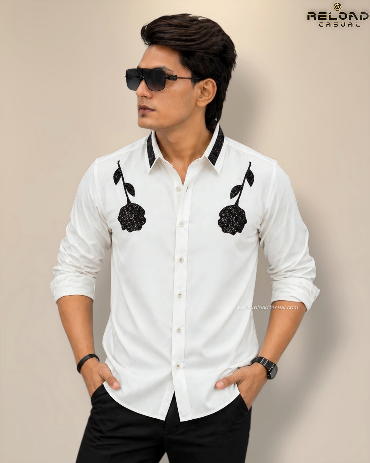 Double Rose Lachka Flock Diamond Shirt