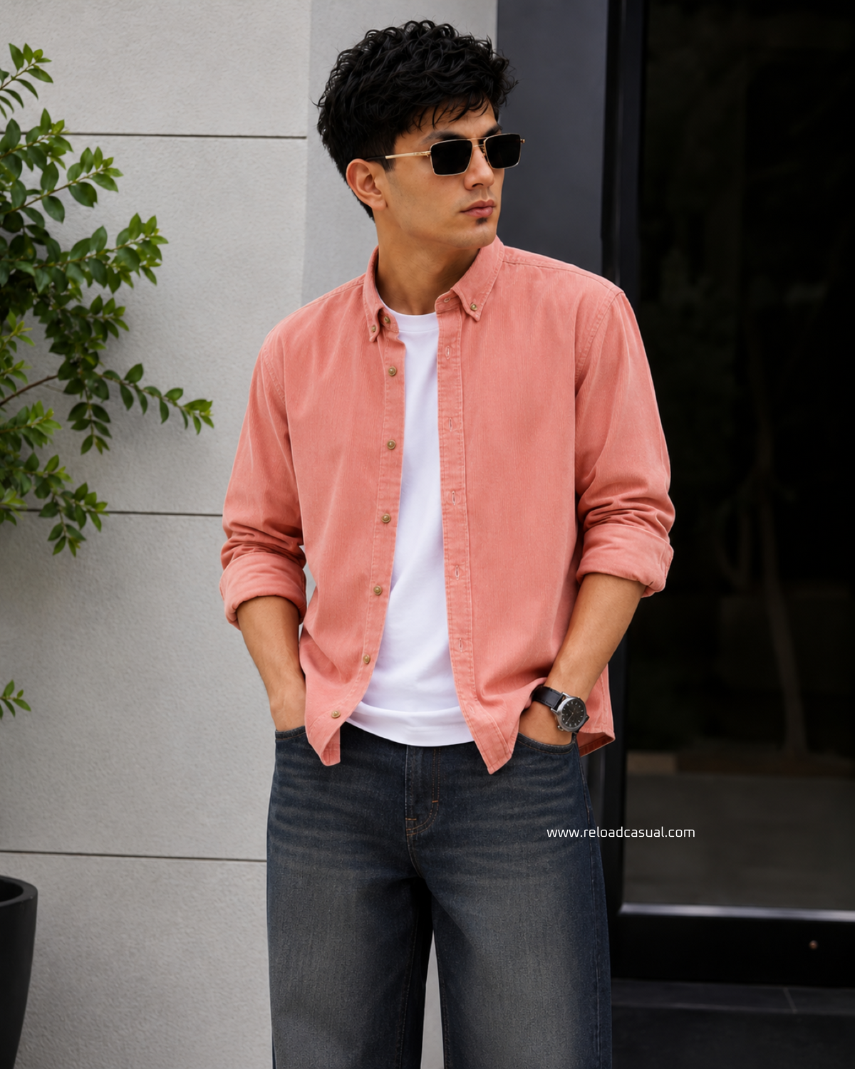 Italian Fit Corduroy Shirt