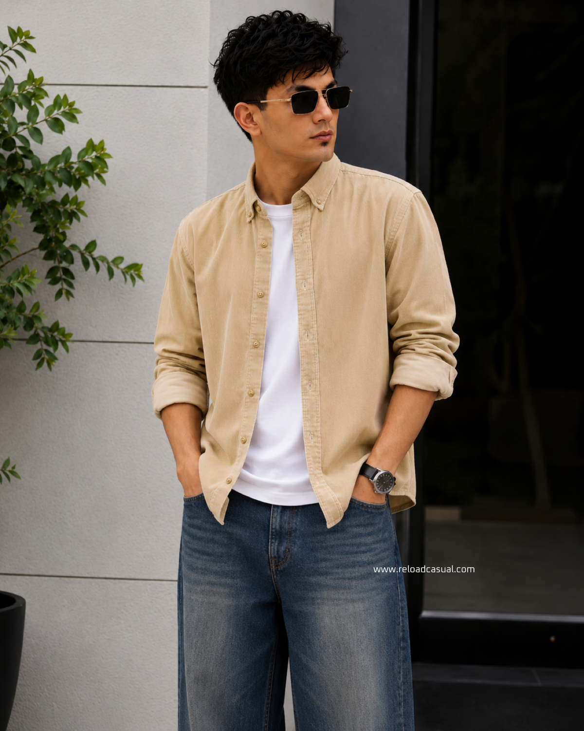 Italian Fit Corduroy Shirt