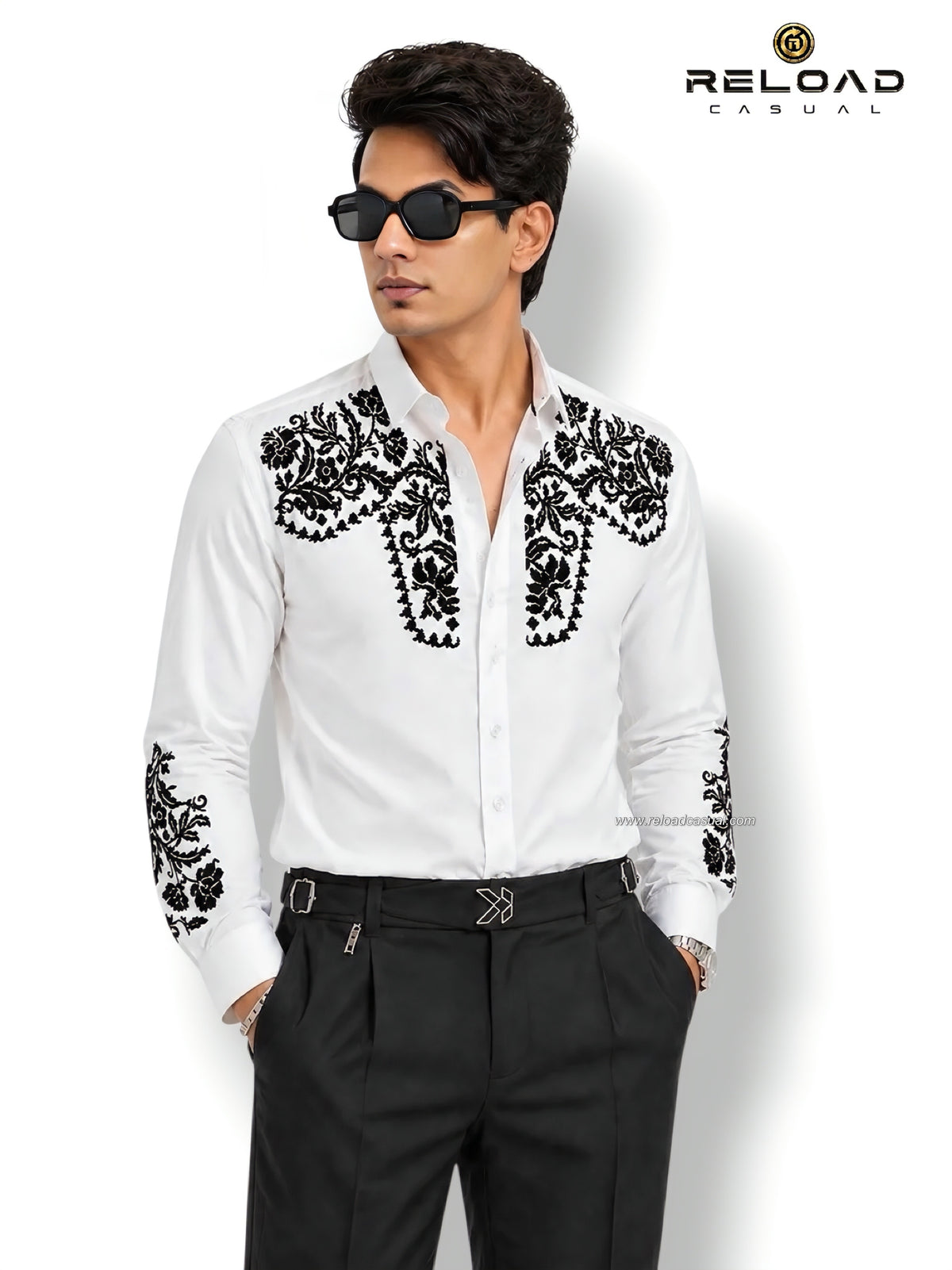 Velvet Flocking Diamond Shirt