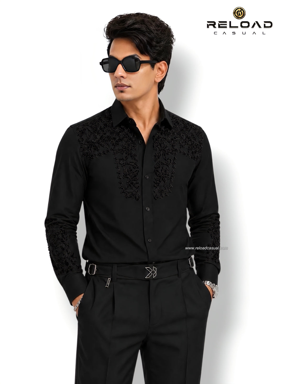 Velvet Flocking Diamond Shirt