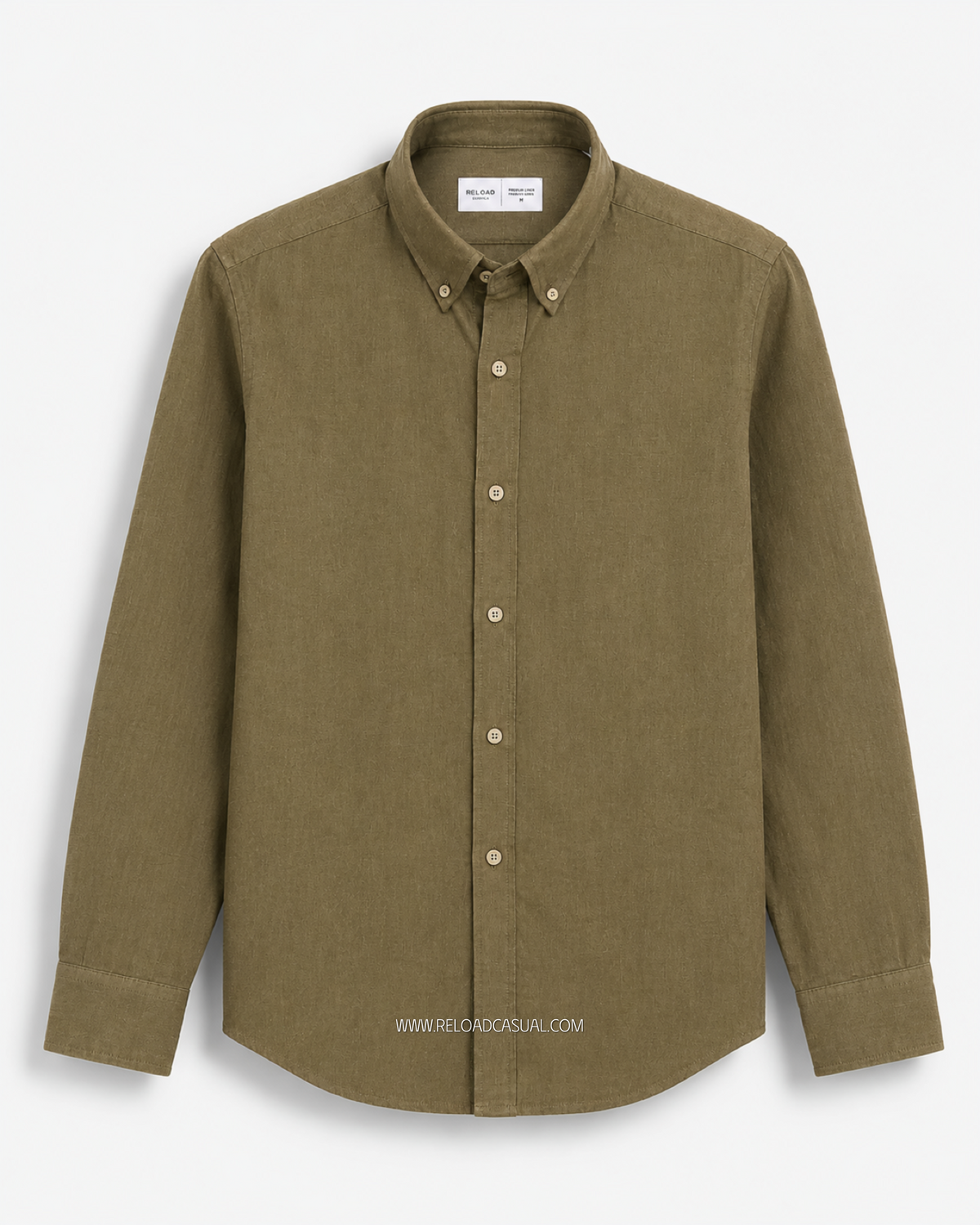 Men's Textured Linen Slim Fit Shirt