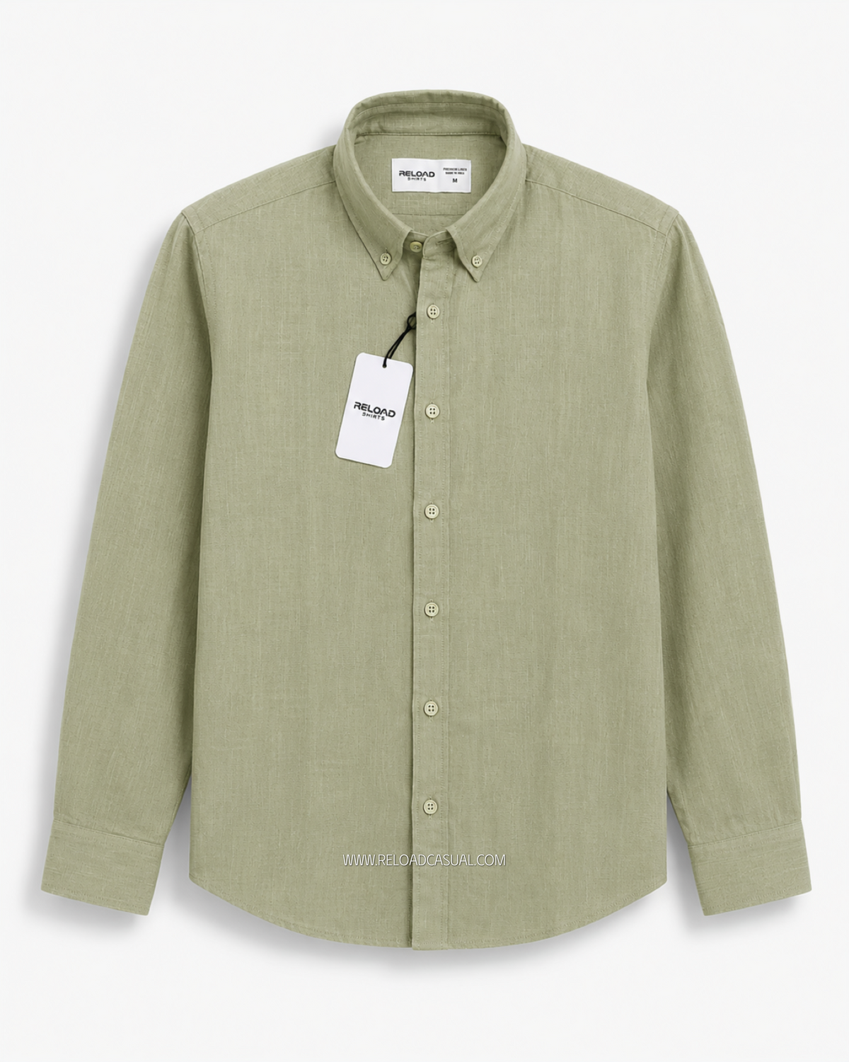 Men's Textured Linen Slim Fit Shirt