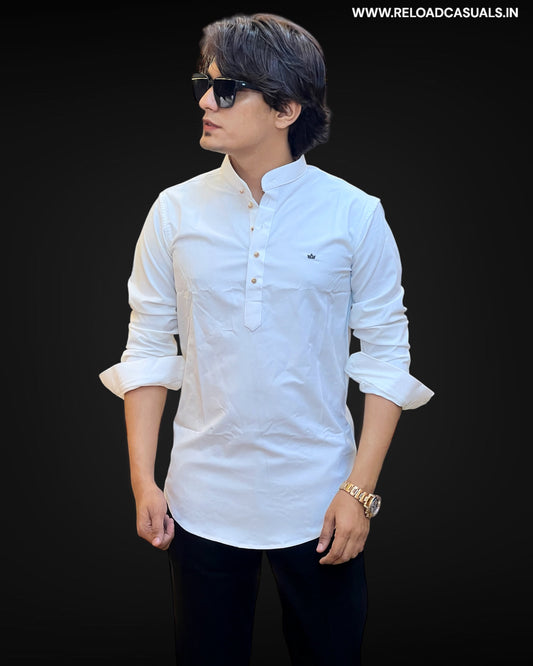 Short Kurta with Mandarin Collar