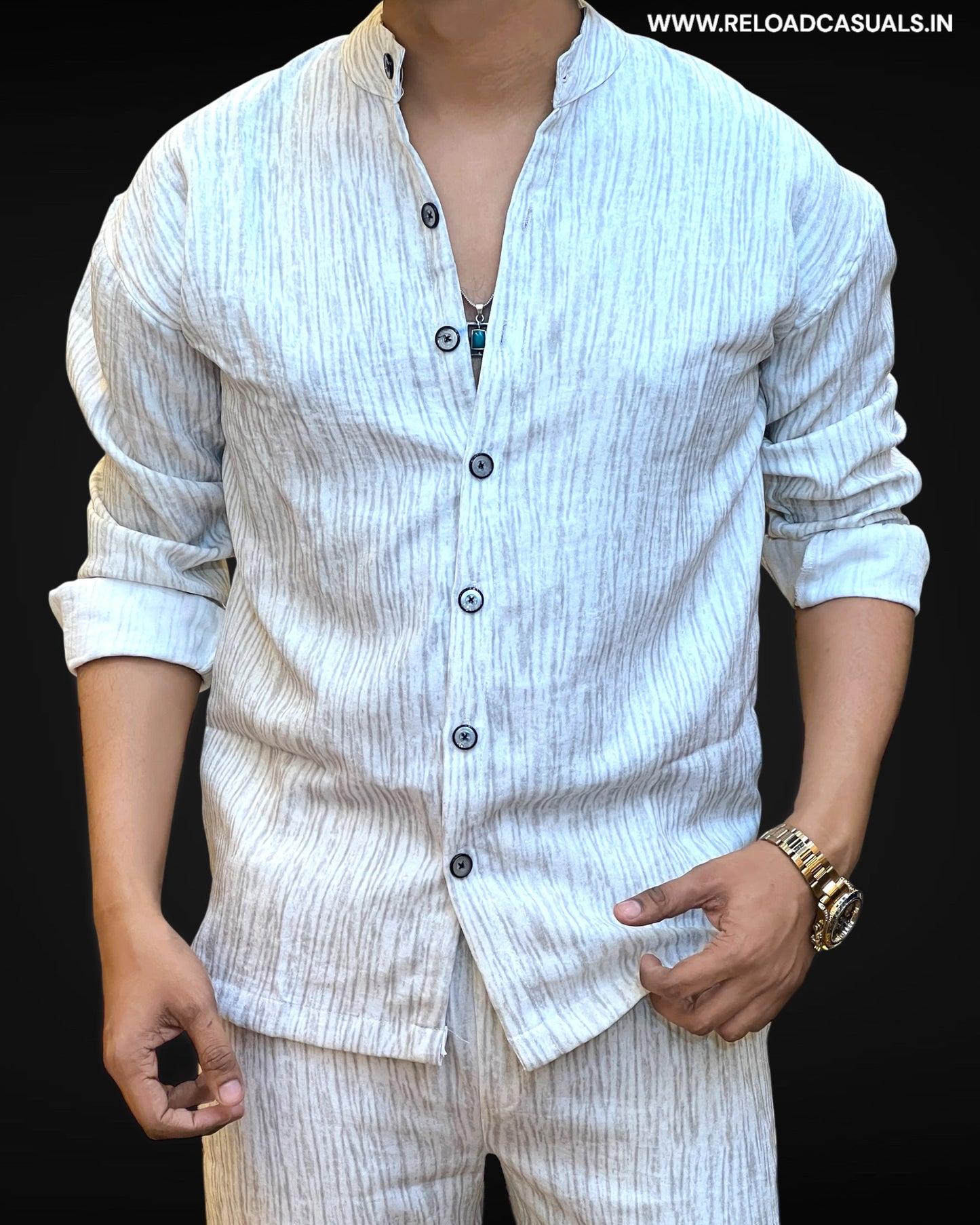 Men’s Striped Cotton Track Suit
