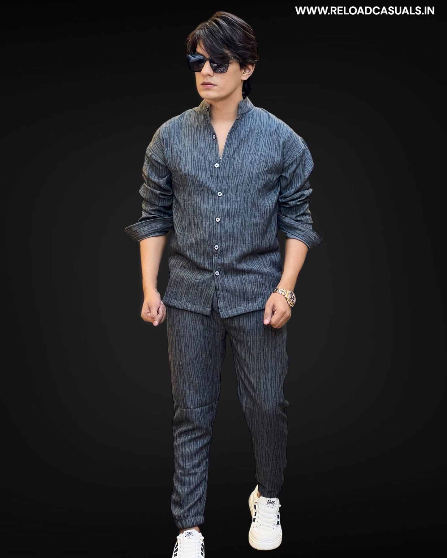 Men’s Striped Cotton Track Suit