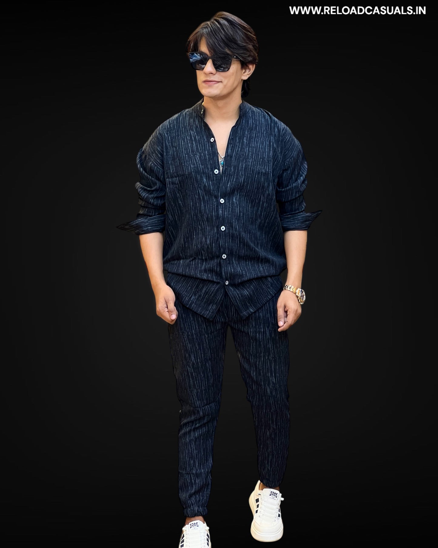 Men’s Striped Cotton Track Suit