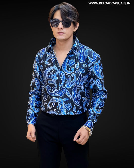 Royal Swirl Paisley Shirt