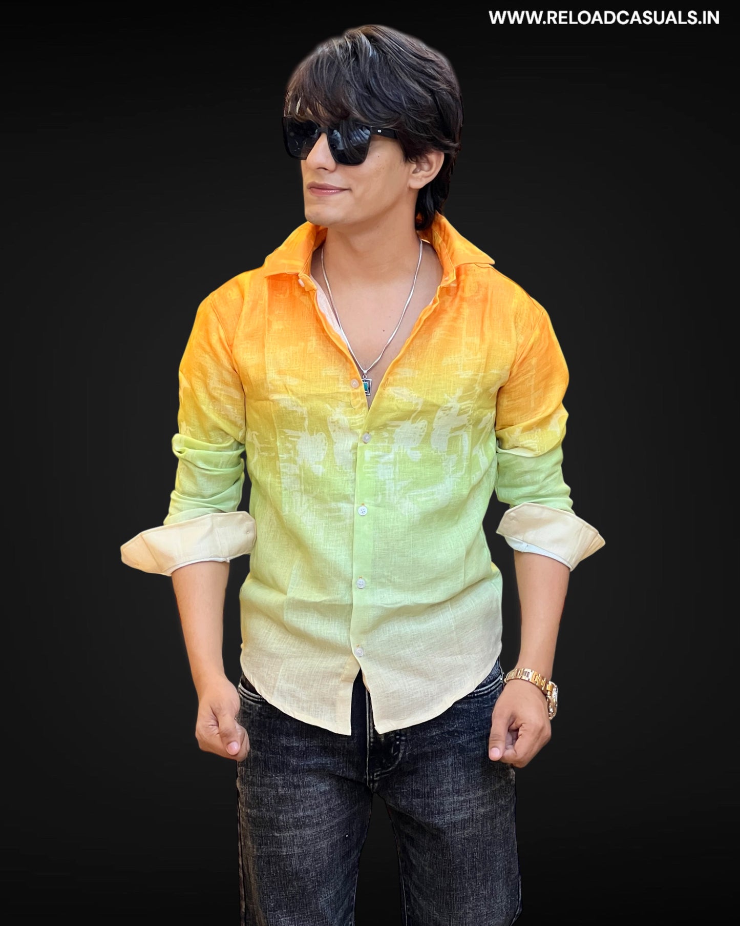 Vibrant Ombre Linen Shirts